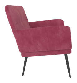 Banc Rouge bordeaux 108x79x79 cm Velours