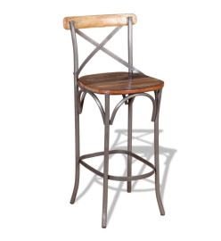 Tabouret de bar Bois de récupération massif