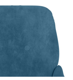 Fauteuil Bleu 62x79x79 cm Velours