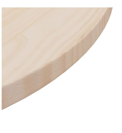 Dessus de table Ø60x2,5 cm Bois de pin massif