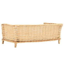 Panier pour chiens avec coussin 90x54x35 cm Saule naturel