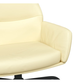 Fauteuil inclinable Crème Similicuir