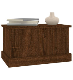 Boîte de rangement chêne marron 50x30x28 cm bois d'ingénierie