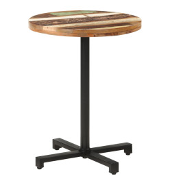 Table de bistro Ronde Ø60x75 cm Bois de récupération massif