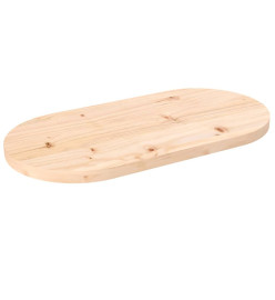 Dessus de table 70x35x2,5 cm bois de pin massif ovale