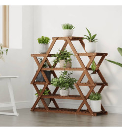 Support à fleurs 110x25x105 cm bois massif de sapin