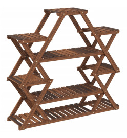 Support à fleurs 110x25x105 cm bois massif de sapin
