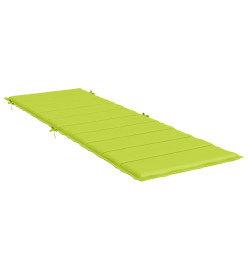 Coussin de chaise longue vert vif 186x58x3 cm tissu oxford