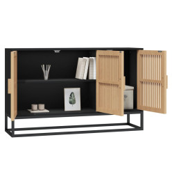 Buffet noir 105x30x65 cm bois d'ingénierie