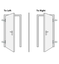 Porte d'entrée Blanc 110x210 cm