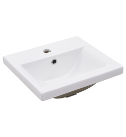 Cadre de lavabo de salle de bain vasque à encastrer Blanc Fer