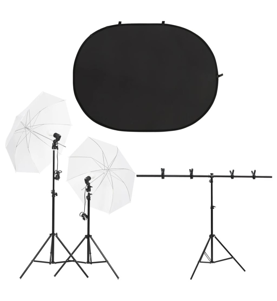 Kit de studio photo avec éclairage et écran de fond