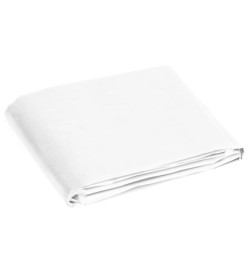 Bâche 180 g/m² 6x8 m Blanc PEHD