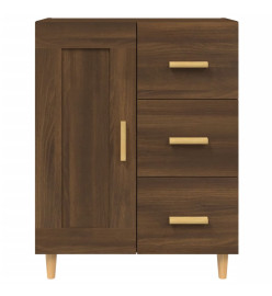 Buffet Chêne marron 69,5x34x90 cm Bois d'ingénierie