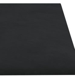 Panneaux muraux 12 pcs Noir 60x15 cm Velours 1,08 m²