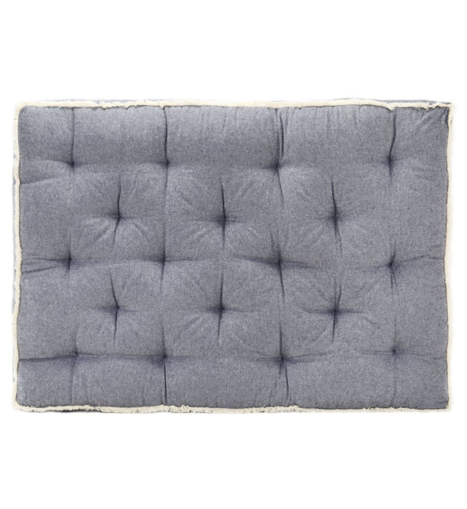 Coussin de canapé palette Bleu 120x80x10 cm