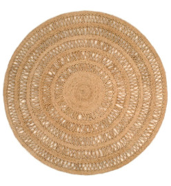 Tapis Jute tressé à la main 150 cm Rond