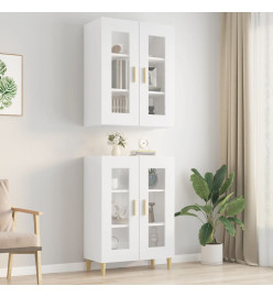 Armoire murale suspendue Blanc brillant 69,5x34x90 cm