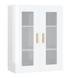 Armoire murale suspendue Blanc brillant 69,5x34x90 cm