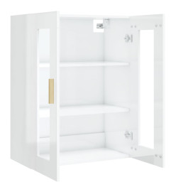 Armoire murale suspendue Blanc brillant 69,5x34x90 cm