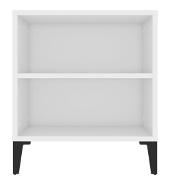 Meuble TV Blanc 102x44,5x50 cm Bois d'ingénierie