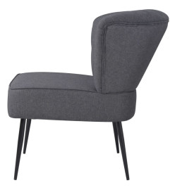 Chaise de cocktail Gris foncé Tissu