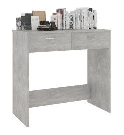 Bureau Gris béton 80x40x75 cm Aggloméré