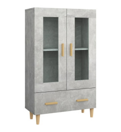 Buffet Gris béton 70x31x115 cm Bois d'ingénierie