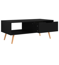 Table basse Noir 100x49,5x43 cm Aggloméré