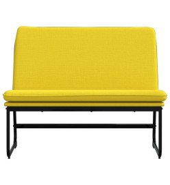 Banc Jaune clair 100x75x76 cm Tissu