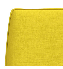 Banc Jaune clair 100x75x76 cm Tissu