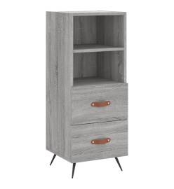 Buffet haut Sonoma gris 34,5x34x180 cm Bois d'ingénierie