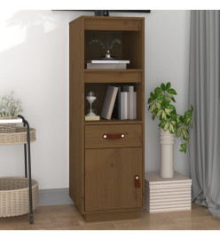 Buffet haut Marron miel 34x40x108,5 cm Bois massif de pin