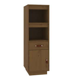 Buffet haut Marron miel 34x40x108,5 cm Bois massif de pin