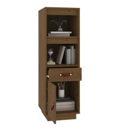 Buffet haut Marron miel 34x40x108,5 cm Bois massif de pin