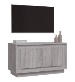 Meuble TV sonoma gris 80x35x45 cm bois d'ingénierie