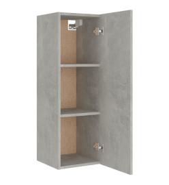 Ensemble de meubles TV 4 pcs Gris béton Bois d'ingénierie