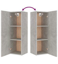 Ensemble de meubles TV 4 pcs Gris béton Bois d'ingénierie