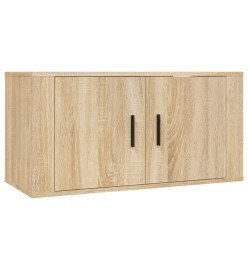 Ensemble de meubles TV 2 pcs chêne sonoma bois d'ingénierie