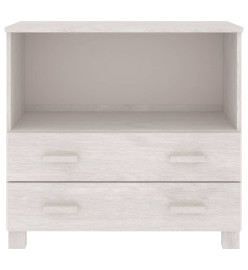 Buffet HAMAR Blanc 85x35x80 cm Bois massif de pin