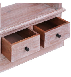 Buffet 60x30x175 cm Bois d'acajou massif