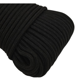 Corde de travail Noir 3 mm 50 m Polyester