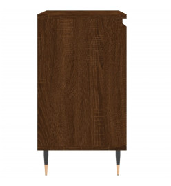 Armoire de bain chêne marron 58x33x60 cm bois d'ingénierie