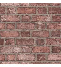 Homestyle Papier peint Brick Wall Rouge