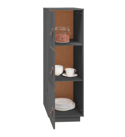 Buffet haut Gris 34x40x108,5 cm Bois massif de pin