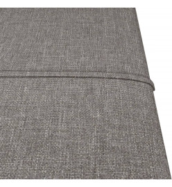 Panneaux muraux 12 pcs Gris clair 30x30 cm Tissu 1,08 m²