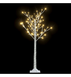 Sapin de Noël 120 LED blanc chaud Saule 1,2 m Int/Ext