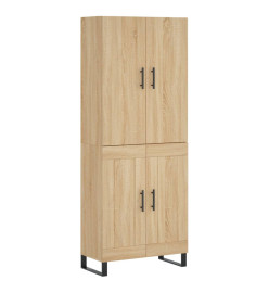 Buffet haut Chêne sonoma 69,5x34x180 cm Bois d'ingénierie