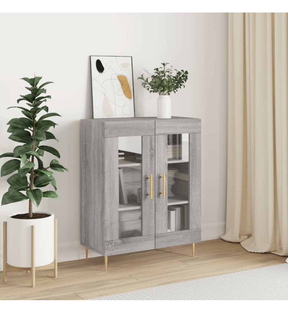 Buffet sonoma gris 69,5x34x90 cm bois d'ingénierie