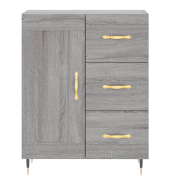 Buffet haut Sonoma gris 69,5x34x180 cm Bois d'ingénierie